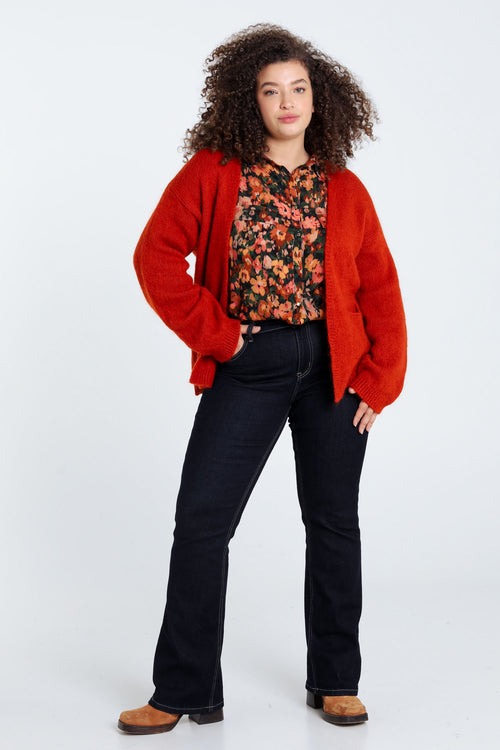 Cardigan uni-Paprika-8