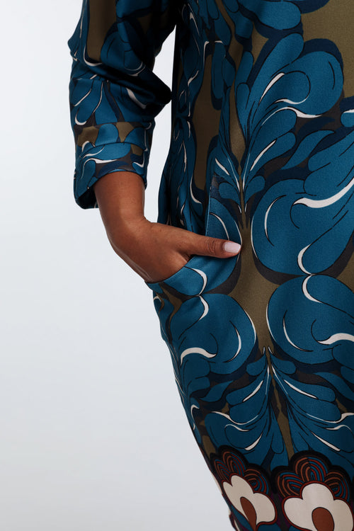 Robe housse imprimé graphique-Paprika-3