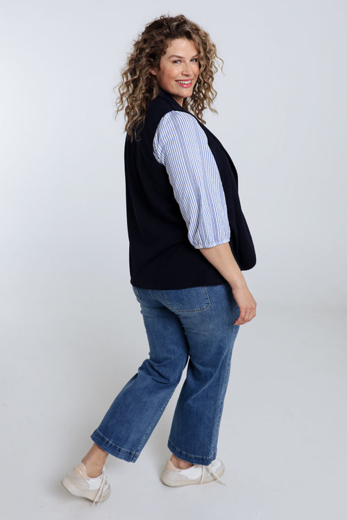 Gilet blazer uni-Paprika-2