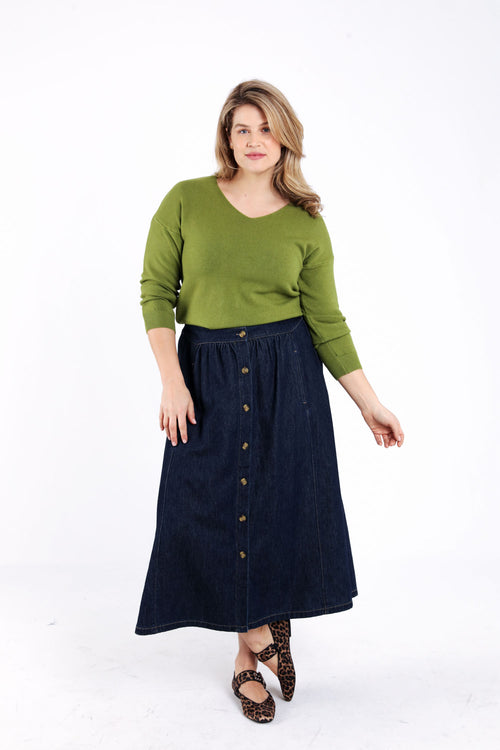 Pull en viscose uni-Paprika-7