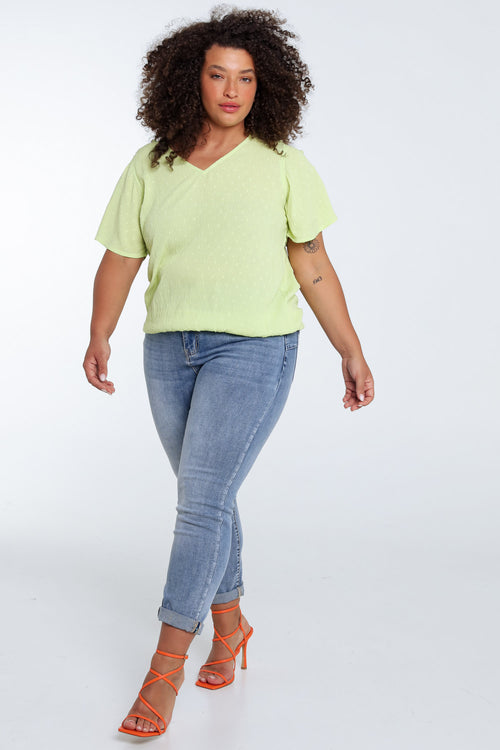 Blouse en viscose unie-Paprika-9