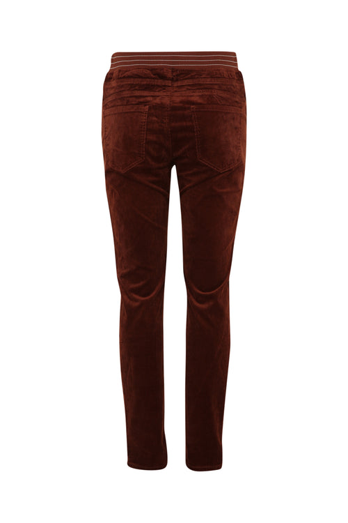 Jegging slim en velours-Paprika-11