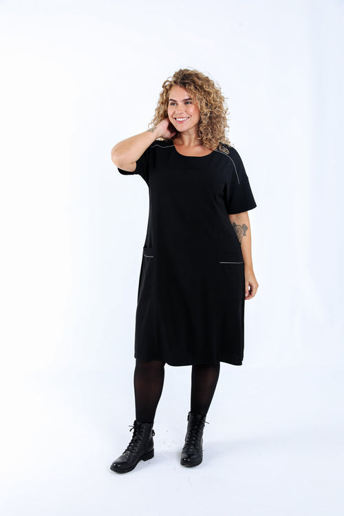 Robe courte unie-Paprika-1