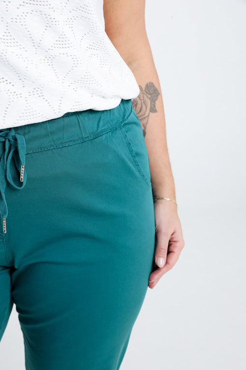 Pantalon chino en coton uni-Paprika-3