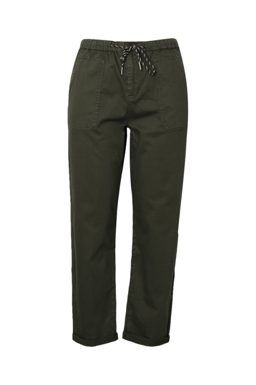 Chino en coton uni-Paprika-10