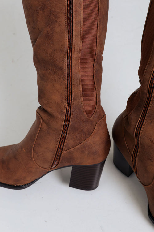 Bottes classiques à talons-Paprika-7