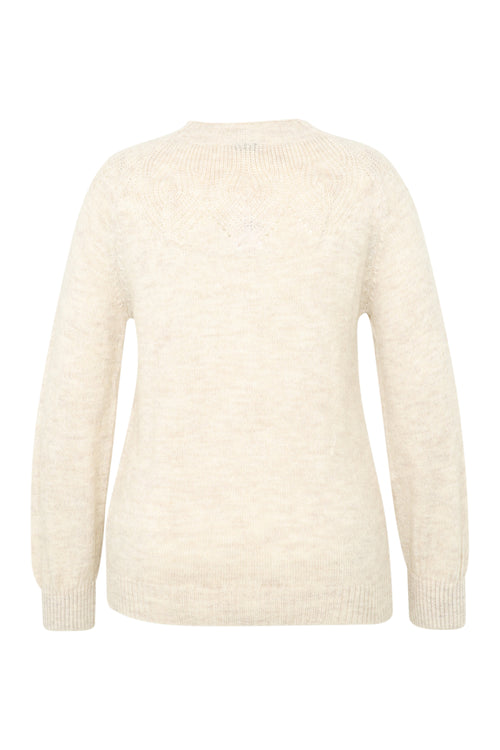 Pull palme avec strass-Paprika-12