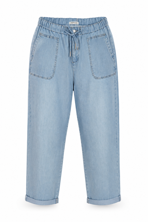 Pantalon chino en jeans-Paprika-2