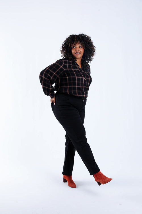 Jegging Lolly droit uni-Paprika-5