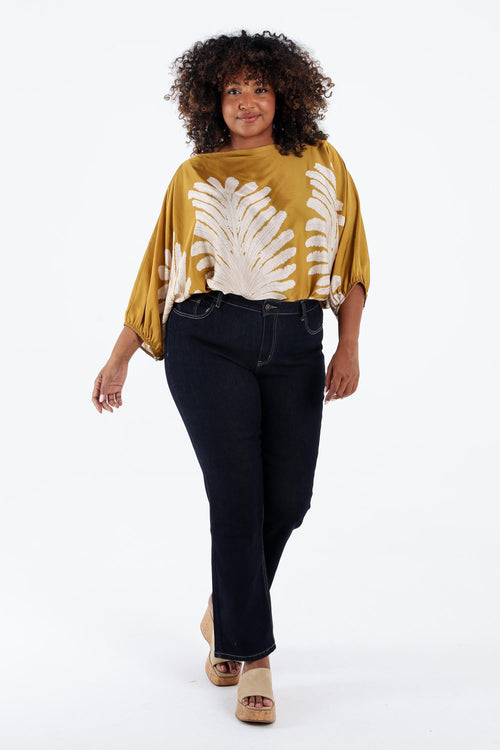 Jeans droit Mia L32-Paprika-7
