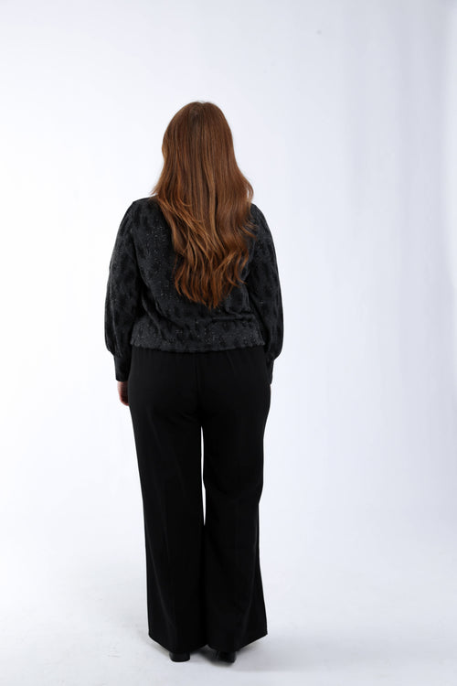 T-shirt imprimé animal avec lurex-Paprika-2