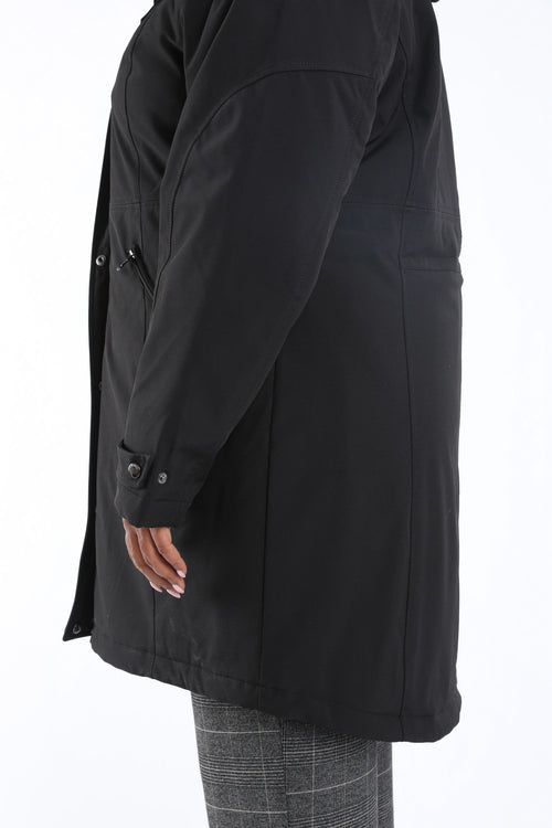 Parka unie avec capuche-Paprika-6