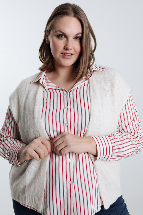 Gilet sans manches uni-Paprika-4