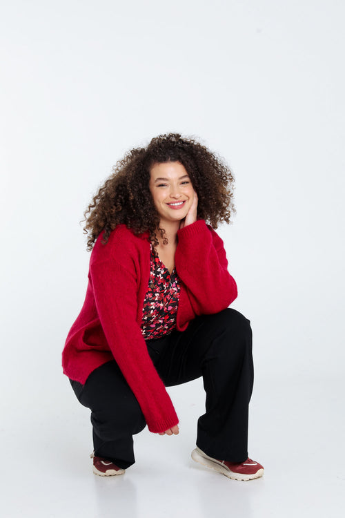 Cardigan uni-Paprika-8