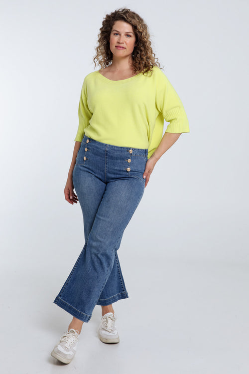Jeans large avec 6 boutons-Paprika-7