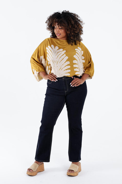 Jeans droit Mia L32-Paprika-9