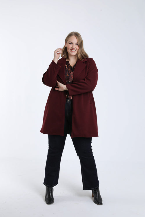 Manteau long uni-Paprika-8