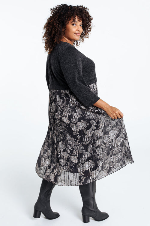 Robe 2 en 1 en maille chaude-Paprika-2