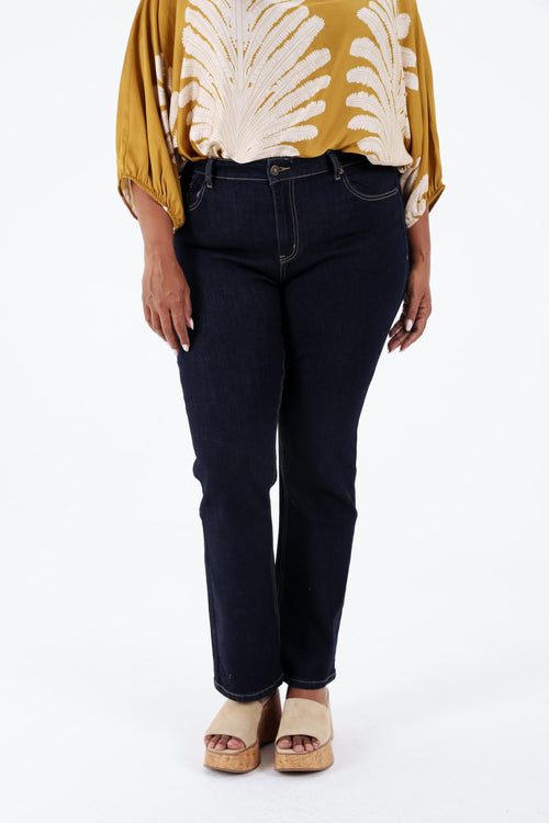 Jeans droit Mia L32-Paprika-1