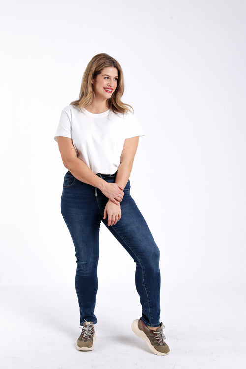 Jegging slim Lolly L32 en denim-Paprika-7