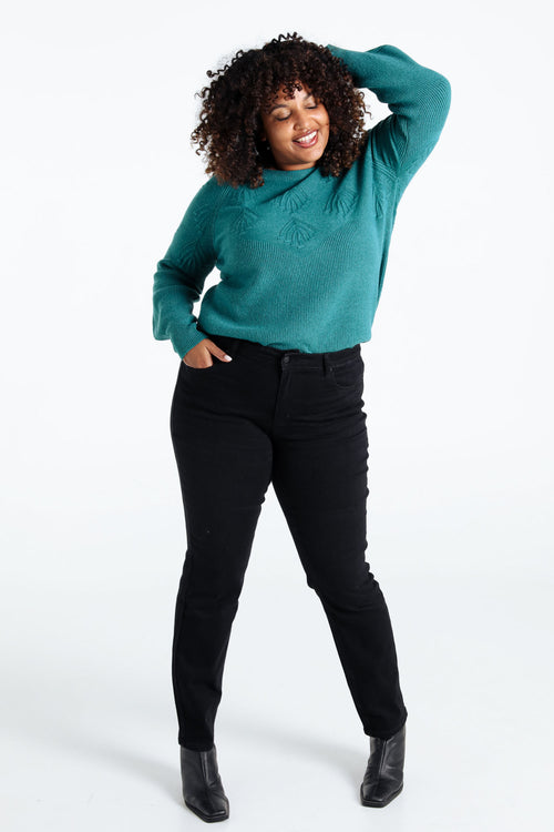 Jeans slim Louise L32-Paprika-7
