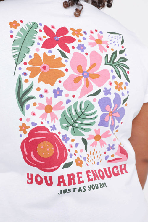 T-shirt en coton imprimé fleurs-Paprika-5