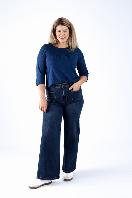 T-shirt en coton uni Enjoy-Paprika-6