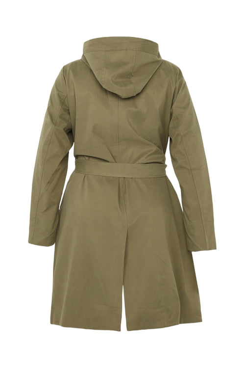 Trench zippé à capuche-Paprika-11