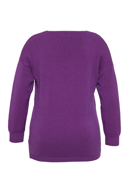 Pull en viscose uni-Paprika-2