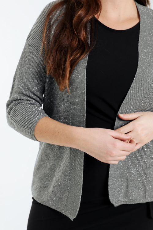 Cardigan en viscose avec lurex-Paprika-4