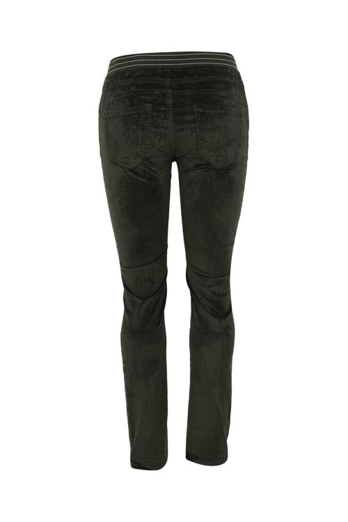 Jegging slim en velours-Paprika-12