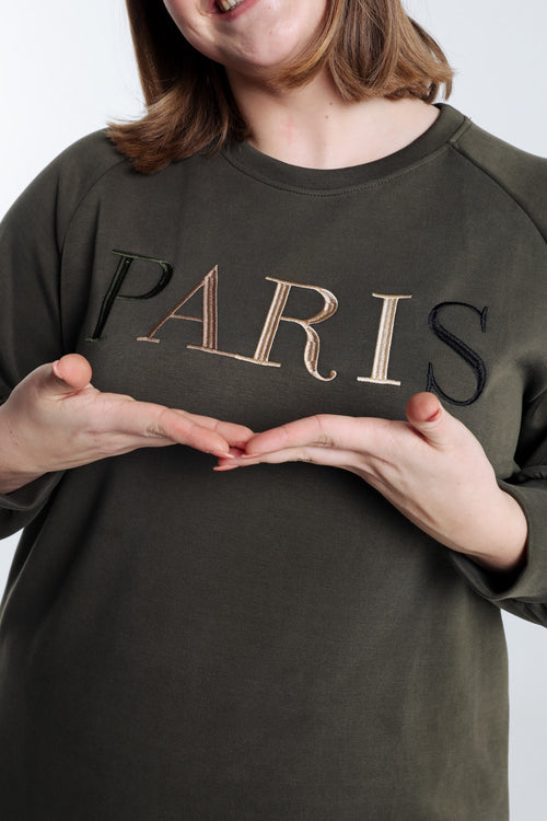Robe sweat broderie Paris-Paprika-3