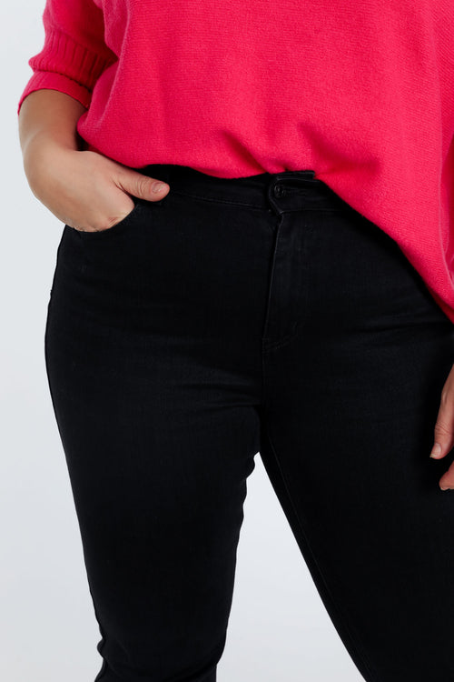 Jeans bootleg Lara L34-Paprika-4