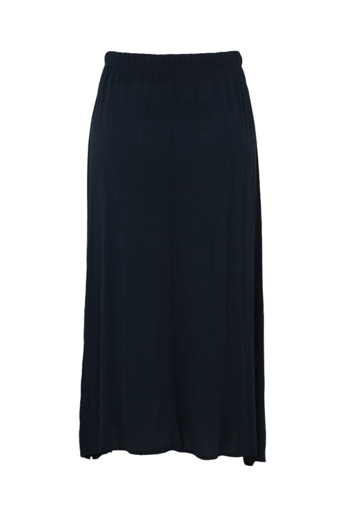 Jupe longue en viscose unie-Paprika-11