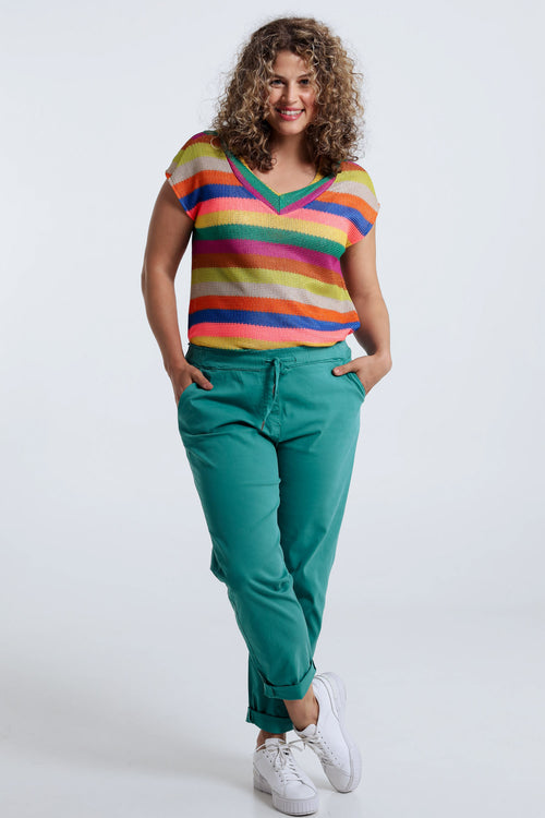 Pantalon chino en coton léger-Paprika-8