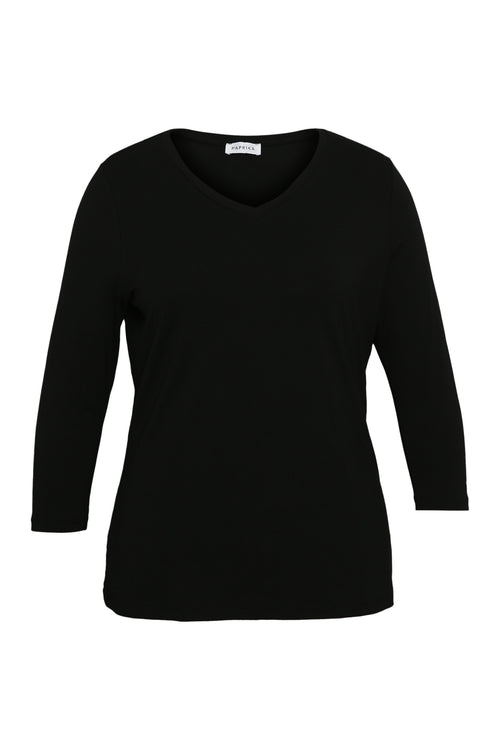 T-shirt basique en viscose-Paprika-9