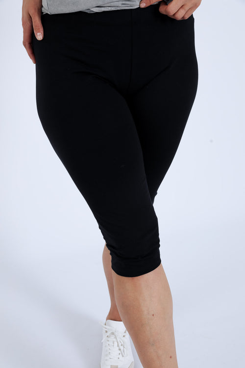 Corsaire legging en coton uni-Paprika-6