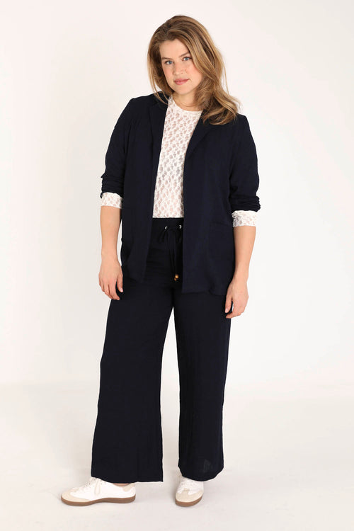 Blazer souple en viscose uni-Paprika-9