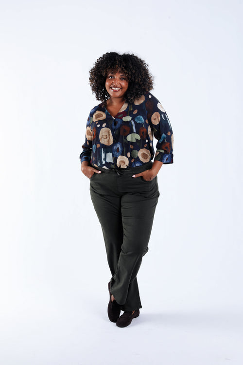 Jegging Lolly droit uni-Paprika-5