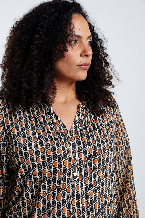 T-shirt graphique avec lurex-Paprika-5