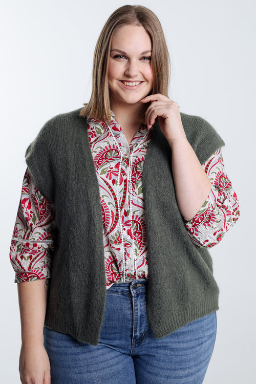 Gilet sans manches uni-Paprika-5