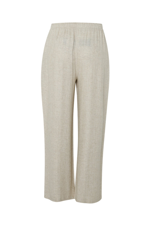 Pantalon en lin et viscose avec détail lurex-Paprika-11