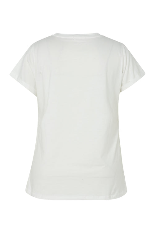 T-shirt en coton dessin coloré et sequins-Paprika-11