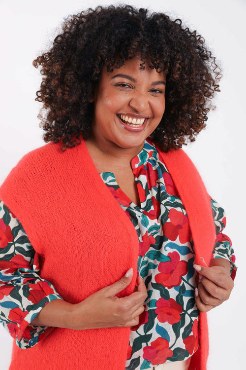 Gilet sans manches uni-Paprika-5