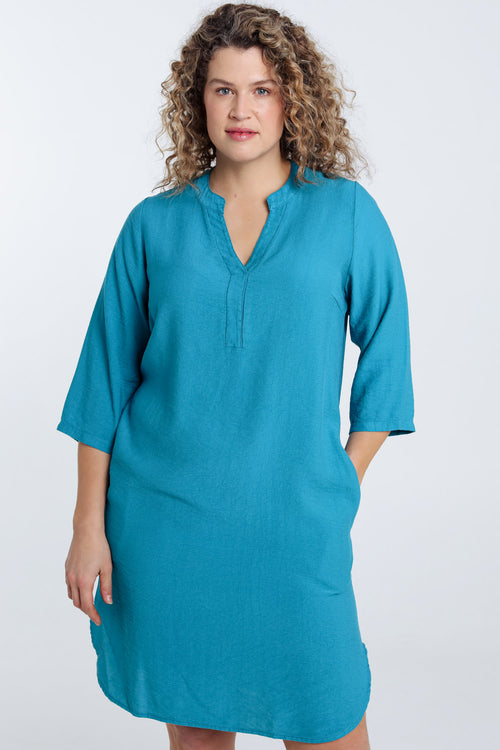 Robe tunique unie-Paprika-2