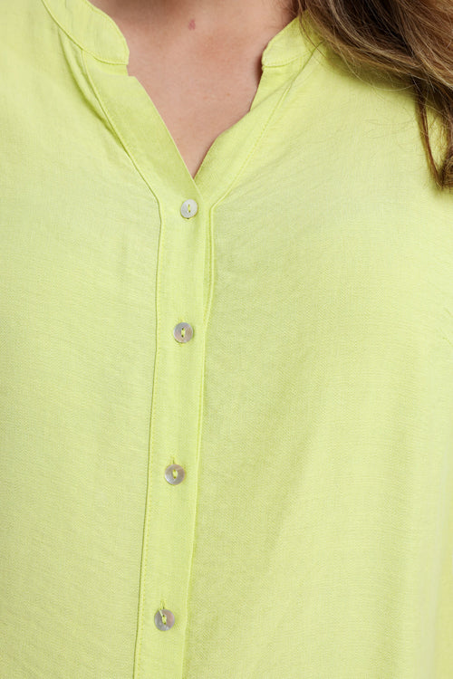Blouse en viscose uni-Paprika-3