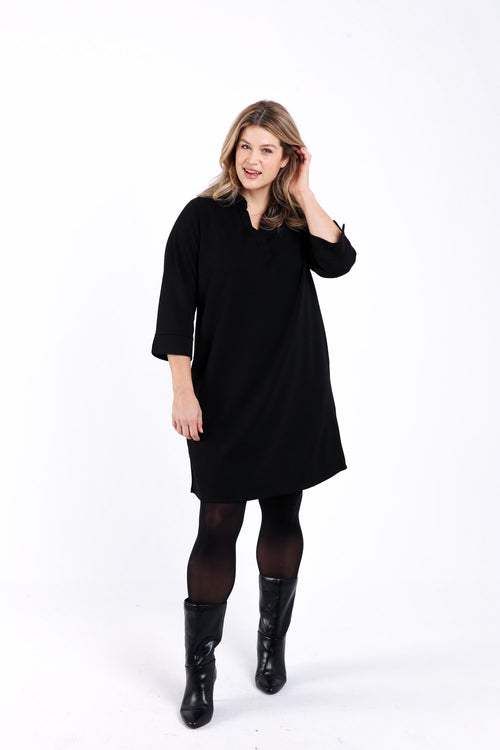 Robe courte unie-Paprika-7