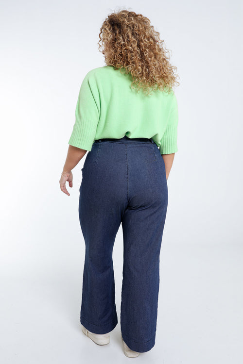 Jeans large avec ceinture-Paprika-2