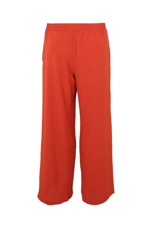 Pantalon large avec nœud-Paprika-11