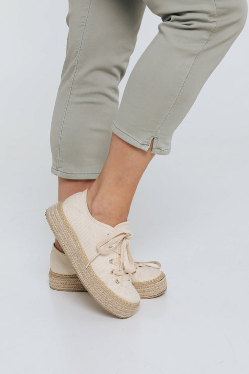 Jegging 3/4 Lolly en coton-Paprika-5